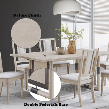Marta Natural Dining Table - Ornate Home