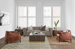 Martel Brown Club Chair - Ornate Home