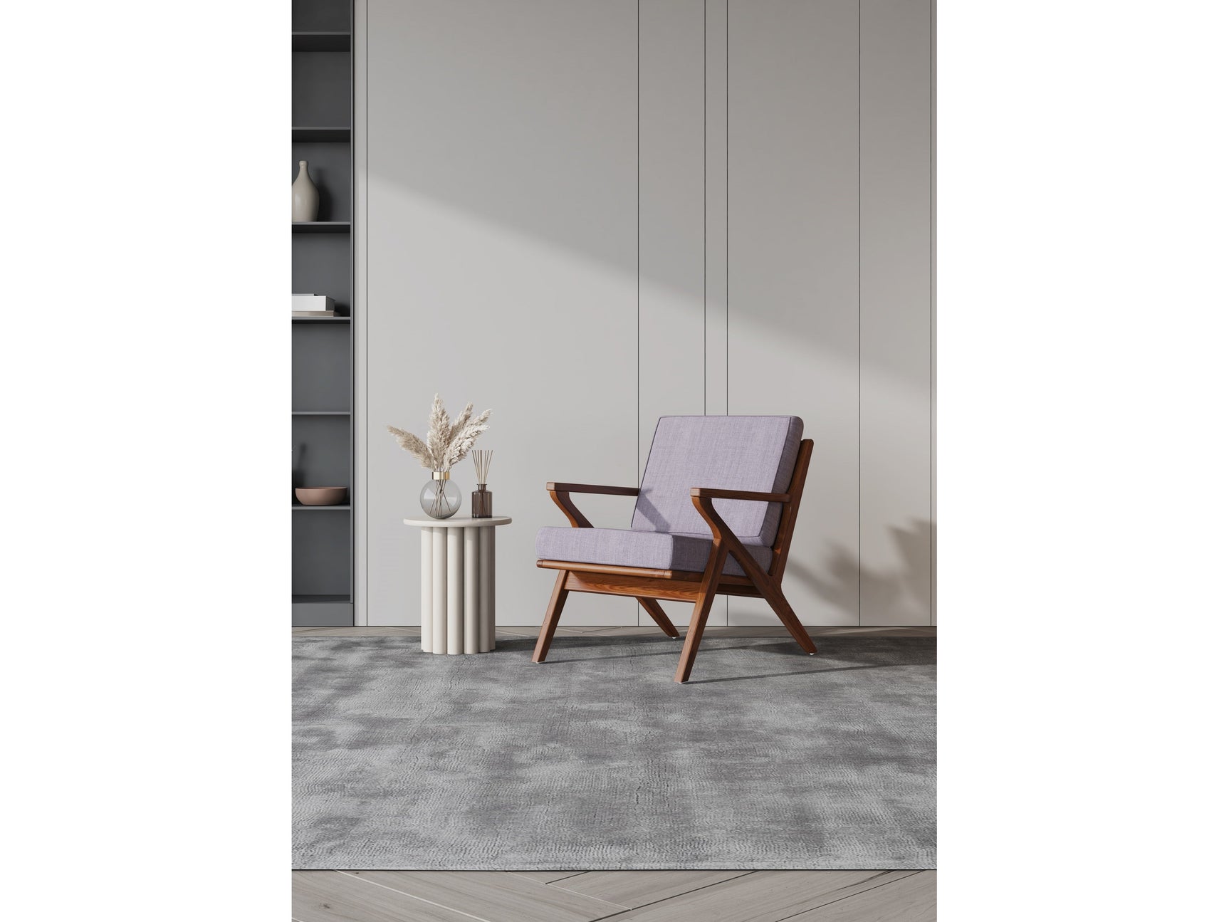 Martelle-Chair in Grey and Amber (set of 2) - Ornate Home