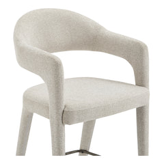 Martens Beige Counter Stool - Ornate Home
