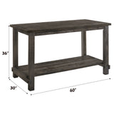 Martha II Weathered Gray Counter Height Table - Ornate Home