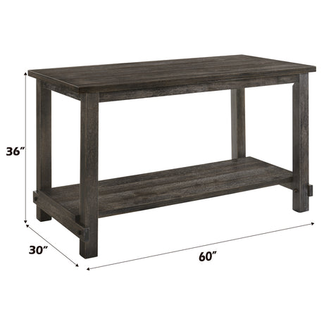 Martha II Weathered Gray Counter Height Table - Ornate Home