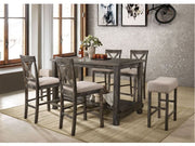 Martha II Weathered Gray Counter Height Table - Ornate Home