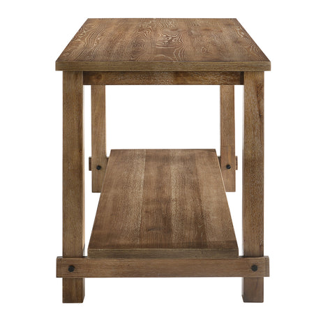 Martha II Weathered Oak Counter Height Table - Ornate Home