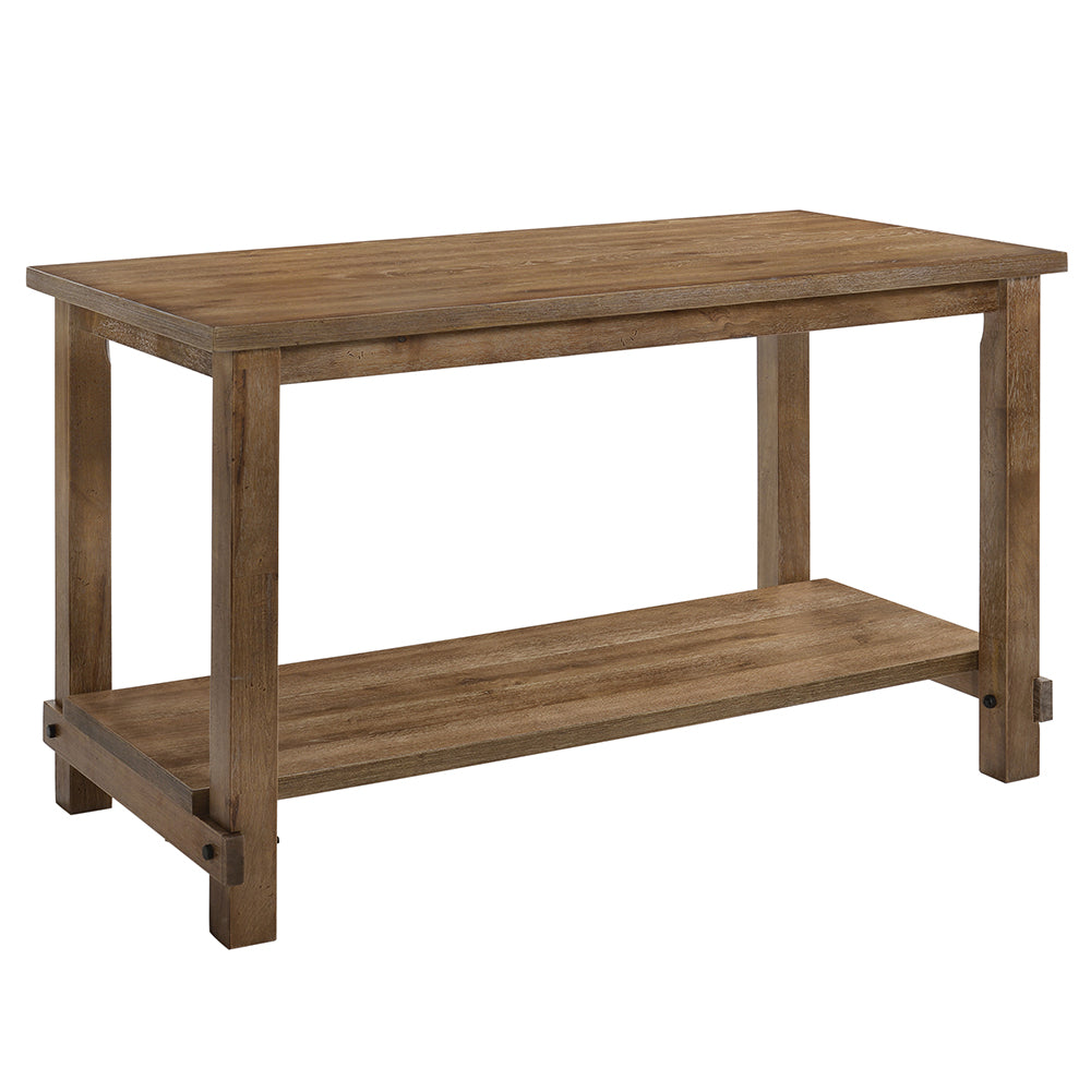 Martha II Weathered Oak Counter Height Table - Ornate Home