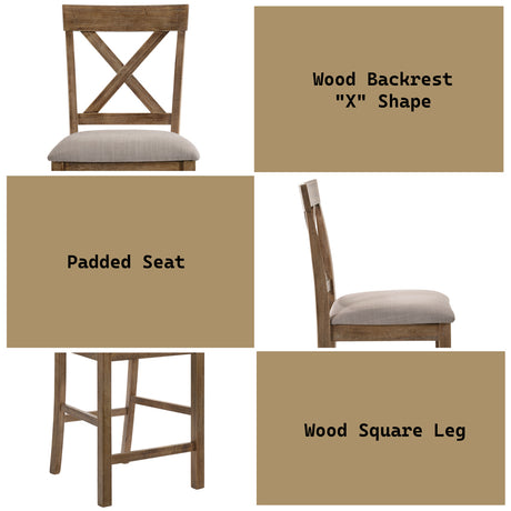 Martha Ii Counter Height Chair (Set-2) - Ornate Home