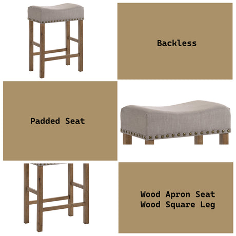 Martha Ii Counter Height Stool (Set-2) - Ornate Home