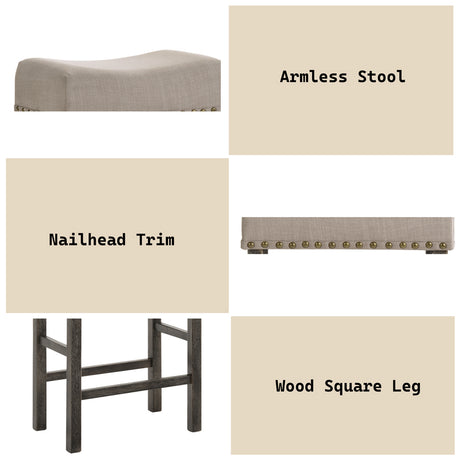 Martha Ii Counter Height Stool (Set-2) - Ornate Home