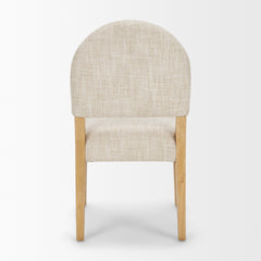 Martie Oatmeal Rounded Back Dining Side Chair (Set of 2) - Ornate Home
