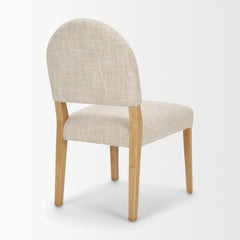 Martie Oatmeal Rounded Back Dining Side Chair (Set of 2) - Ornate Home