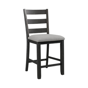 Martin Black/Grey Counter Side Chair (Set of 2) - Ornate Home