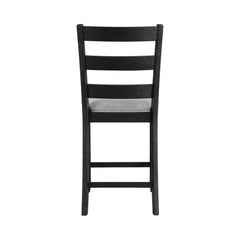 Martin Black/Grey Counter Side Chair (Set of 2) - Ornate Home
