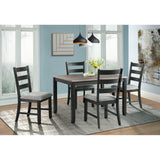 Martin Black/Grey Dining Side Chair (Set of 2) - Ornate Home