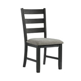 Martin Black/Grey Dining Side Chair (Set of 2) - Ornate Home