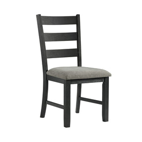 Martin Black/Grey Dining Side Chair (Set of 2) - Ornate Home