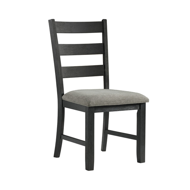 Martin Black/Grey Dining Side Chair (Set of 2) - Ornate Home