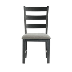 Martin Black/Grey Dining Side Chair (Set of 2) - Ornate Home