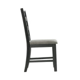 Martin Black/Grey Dining Side Chair (Set of 2) - Ornate Home