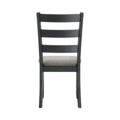Martin Black/Grey Dining Side Chair (Set of 2) - Ornate Home