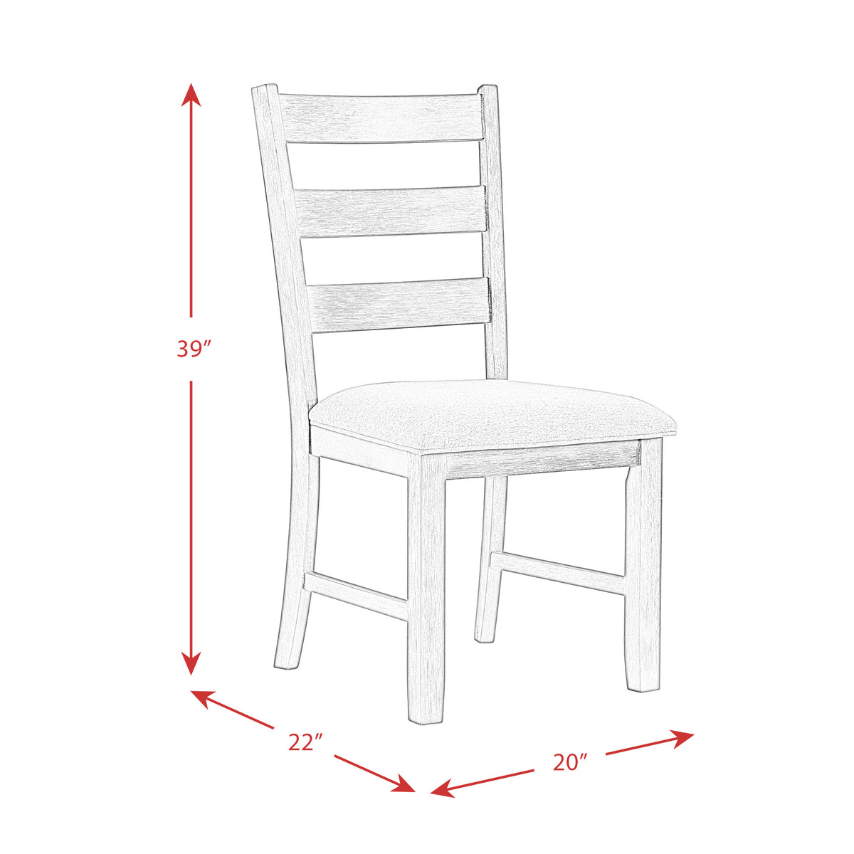 Martin Black/Grey Dining Side Chair (Set of 2) - Ornate Home
