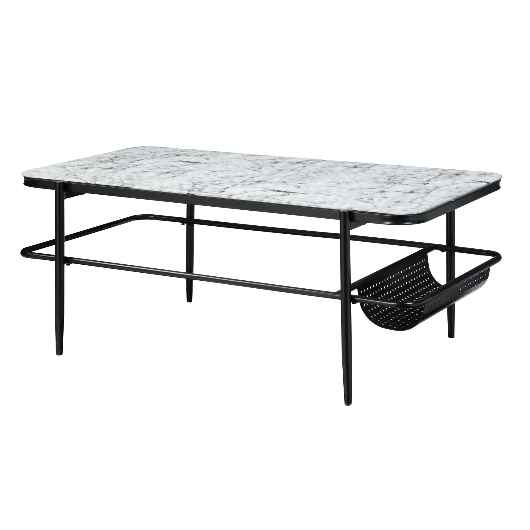 Martine White/Black 3-Piece Pack Occasional Set - Ornate Home