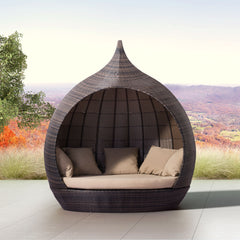 Martinique Brown & Beige Beach Daybed - Ornate Home