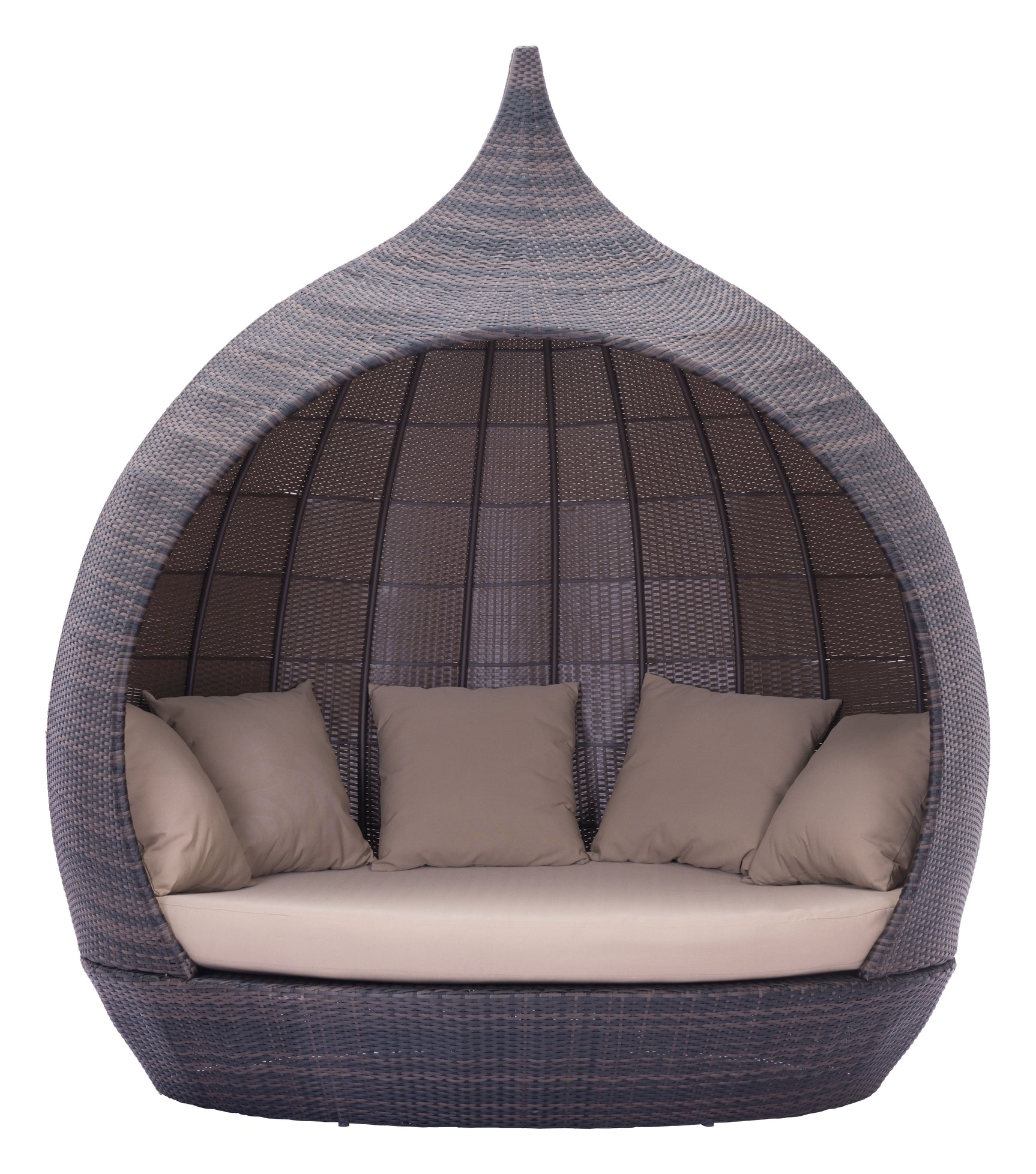Martinique Brown & Beige Beach Daybed - Ornate Home