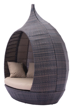 Martinique Brown & Beige Beach Daybed - Ornate Home