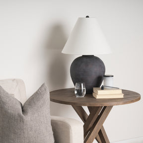 Marvin Black Ceramic Table Lamp - Ornate Home