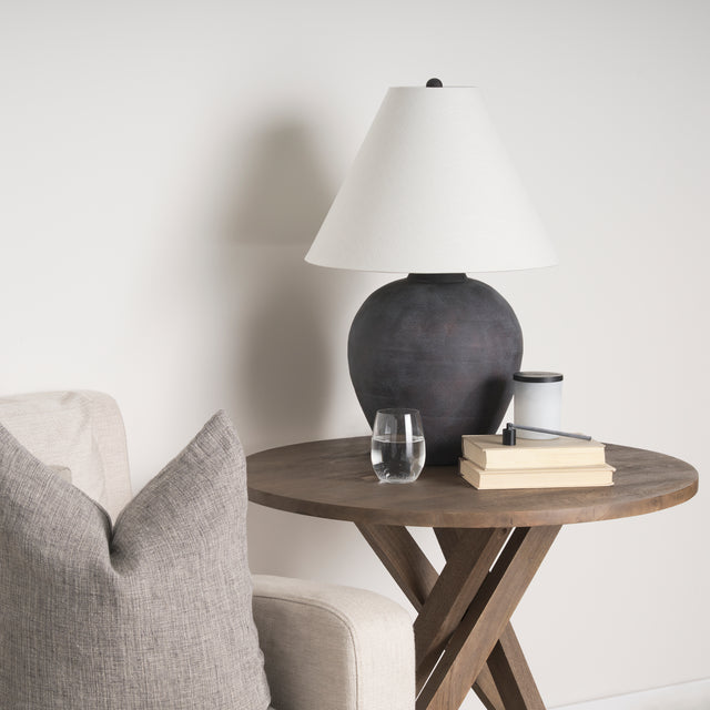 Marvin Black Ceramic Table Lamp - Ornate Home