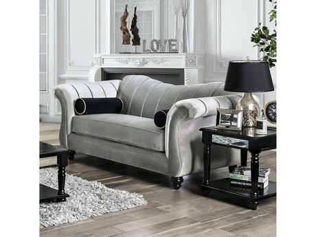 Marvin Pewter Loveseat - Ornate Home