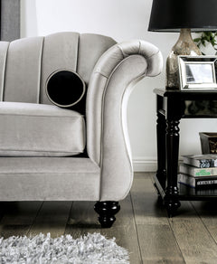 Marvin Pewter Loveseat - Ornate Home