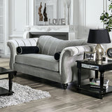 Marvin Pewter Sofa & Loveseat - Ornate Home