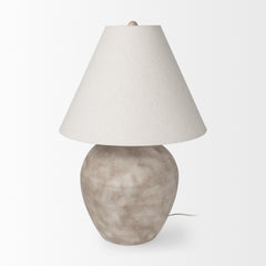 Marvin Taupe Ceramic Table Lamp - Ornate Home