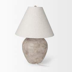 Marvin Taupe Ceramic Table Lamp - Ornate Home