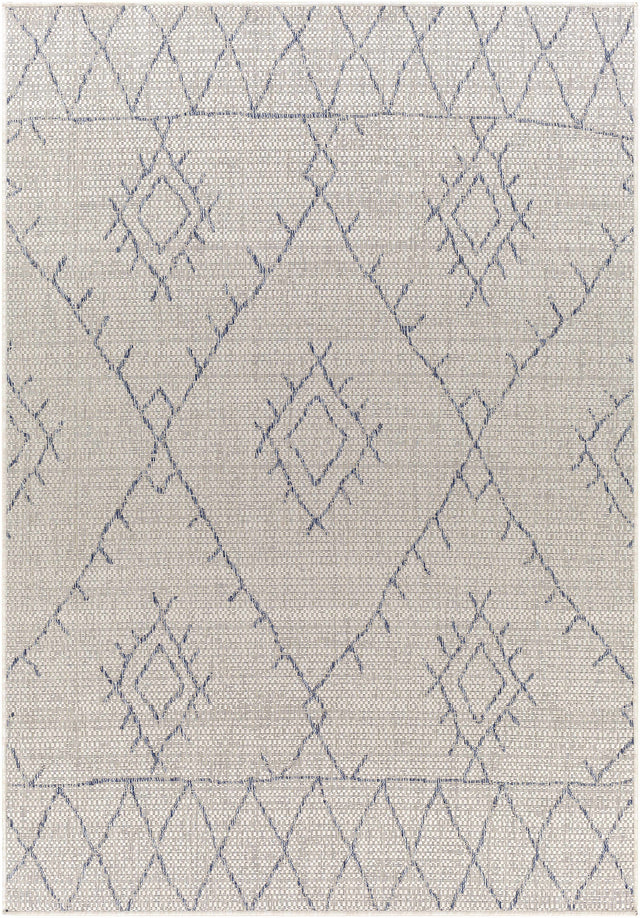 Marwood Gray&Blue Nordic Outdoor Rug - Clearance - Ornate Home