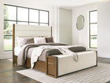 Marxmore Brown California King Upholstered Storage Bed - Ornate Home