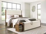 Marxmore Brown California King Upholstered Storage Bed - Ornate Home