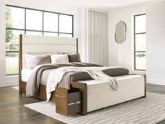 Marxmore Brown California King Upholstered Storage Bed - Ornate Home