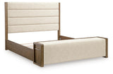 Marxmore Brown King Upholstered Storage Bed - Ornate Home