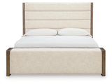 Marxmore Brown Queen Upholstered Storage Bed - Ornate Home