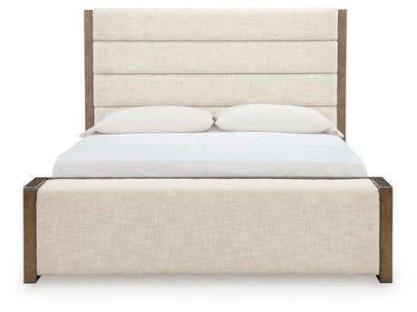 Marxmore Brown Queen Upholstered Storage Bed - Ornate Home