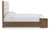 Marxmore Brown Queen Upholstered Storage Bed - Ornate Home