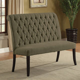 Mashall Antique Black/Gray Loveseat Bench - Ornate Home