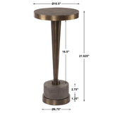 Masika Bronze Accent Table - Ornate Home