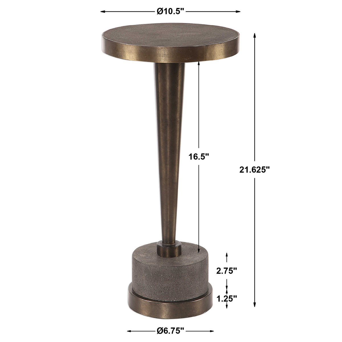 Masika Bronze Accent Table - Ornate Home