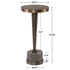 Masika Bronze Accent Table - Ornate Home