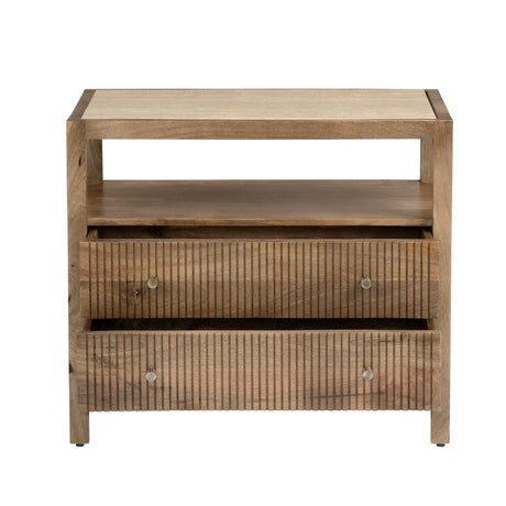 Mason Brown Bedside Table - Ornate Home