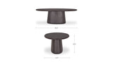 Mason Dark Brown Outdoor Dining Table - Ornate Home