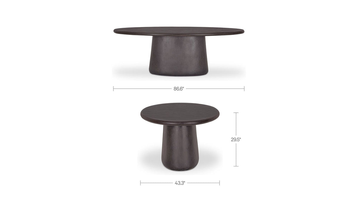 Mason Dark Brown Outdoor Dining Table - Ornate Home